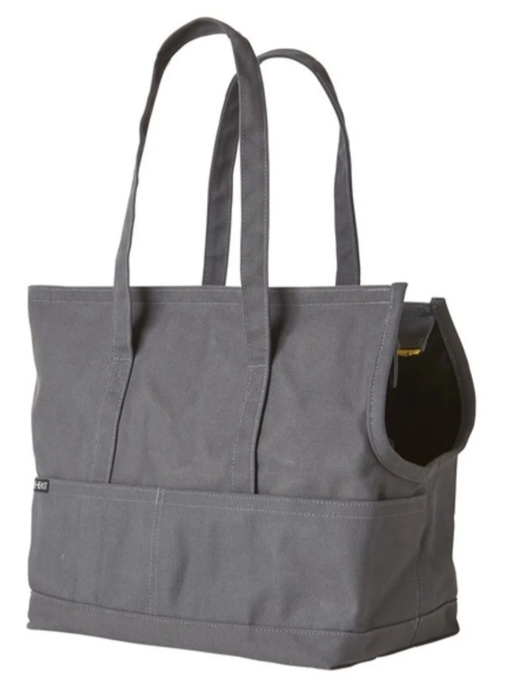 Love Thy Beast Gray Canvas Pet Tote